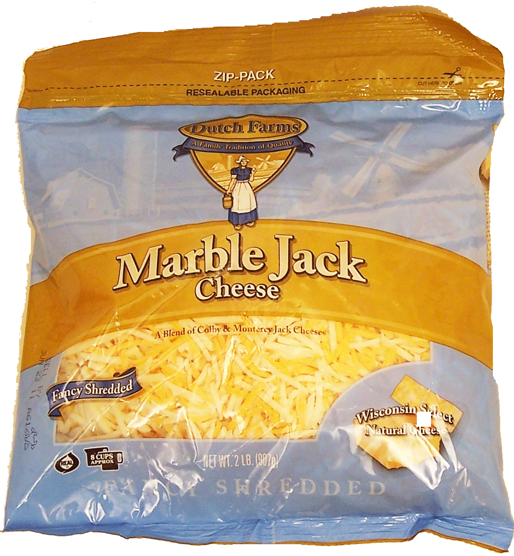 Dutch Farms Marble Jack colby & monterey jack cheese, fancy shredded Full-Size Picture